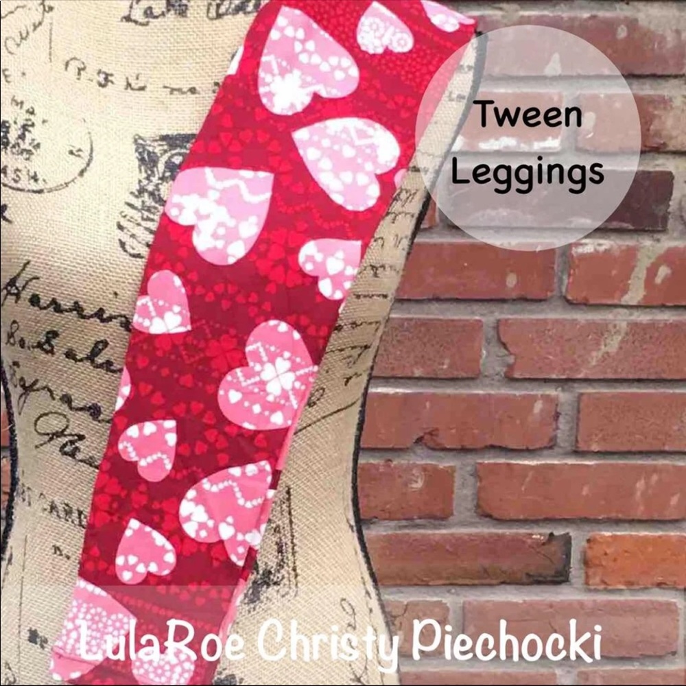 LuLaRoe Tween Valentine’s Day Leggings